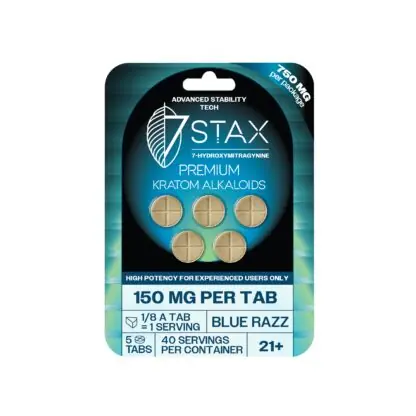 7Stax Premium 7-OH Kratom Alkaloid Tablets (750mg – 5 Count)