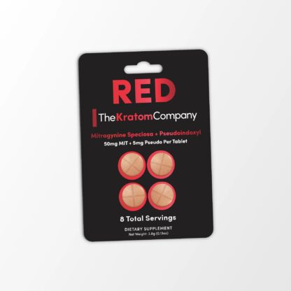 The Kratom Company Red MIT + Pseudo Tablets (220mg – 4 Count)