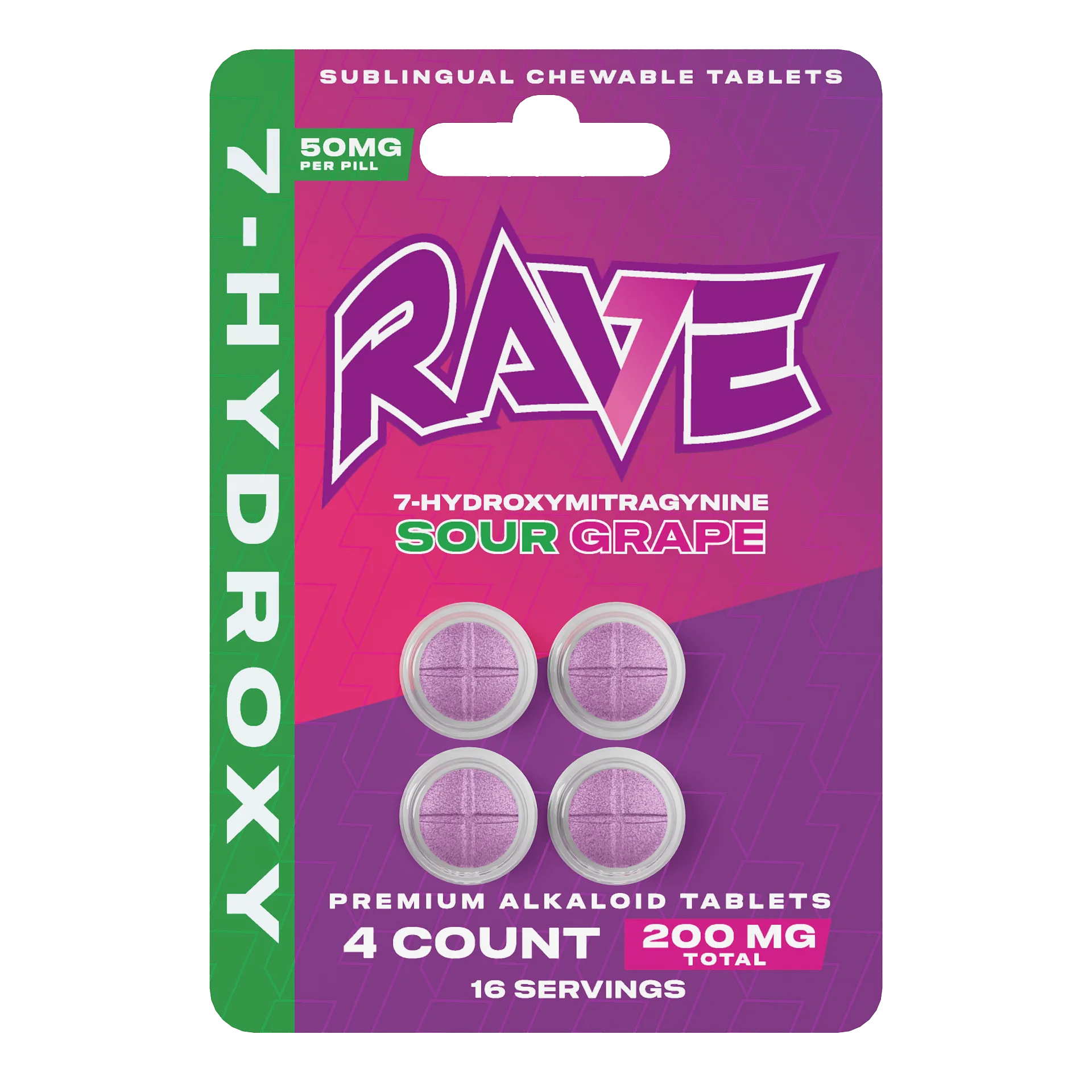 RAVE 7-OH Tablets (200mg – 4 Count)