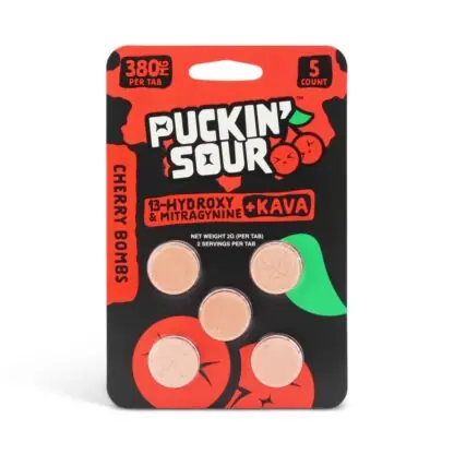 Puckin’ Sour 13-OH + MIT + Kava Tablets (1900mg – 5 Count)