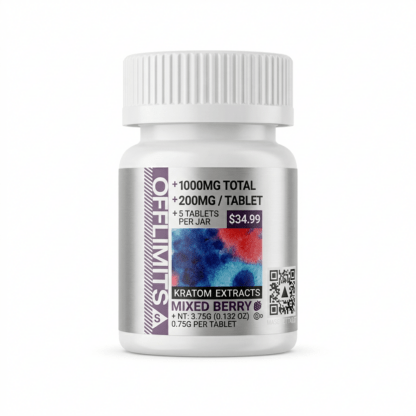 Off Limits Kratom Extract Tablets (1000mg – 5 Count)