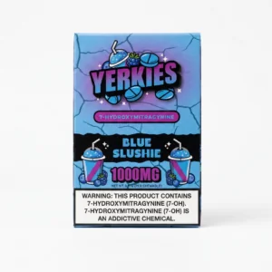 Yerkies 7-OH Tablets, 1000mg, 10-count pack, in a blister-pack box — front of the retail package
