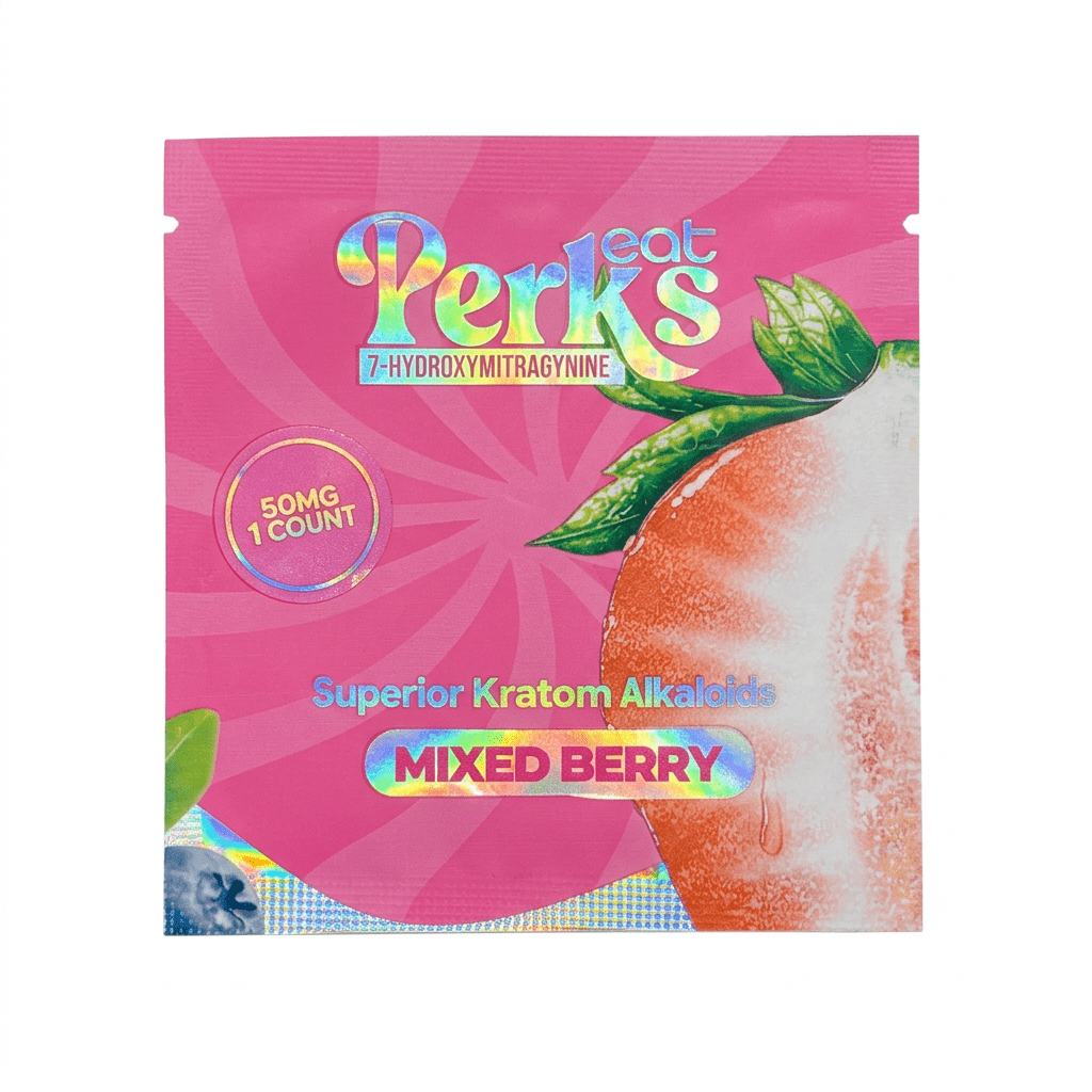 Eat Perks 7-OH Tablets, 50mg, 1-count pack, in a blister-pack box — front of the retail package