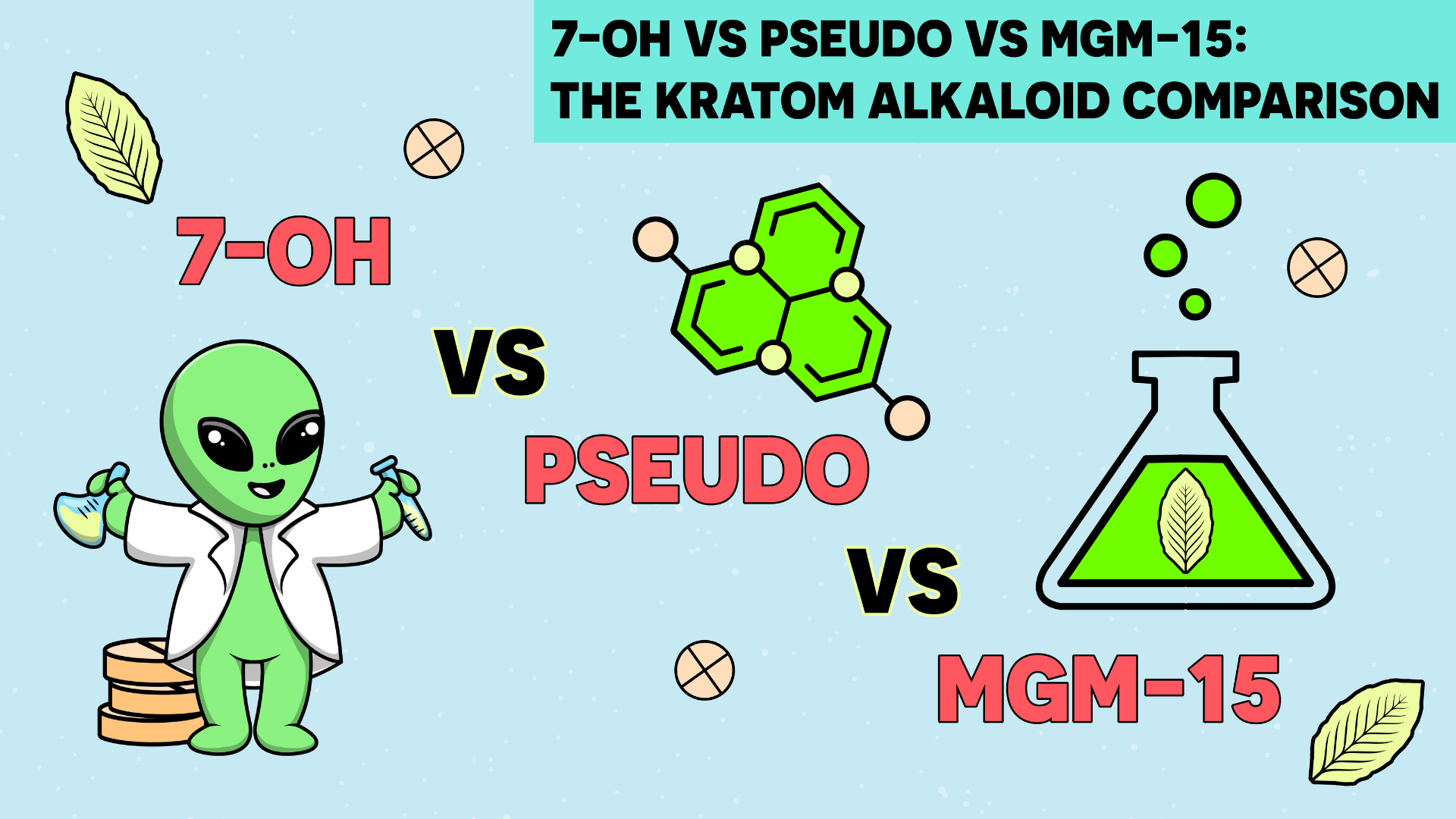 7-OH vs Pseudo vs MGM-15