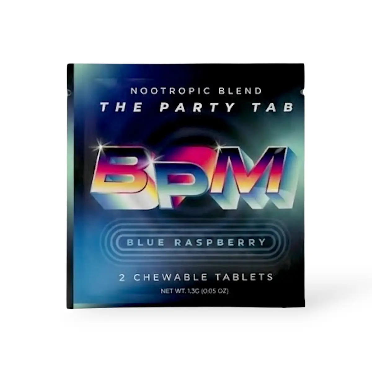 BPM Nootropic Blend Tablets, 2-count pack, in a blister-pack box