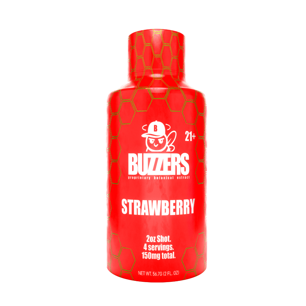 Buzzers Strawberry shown on a white background