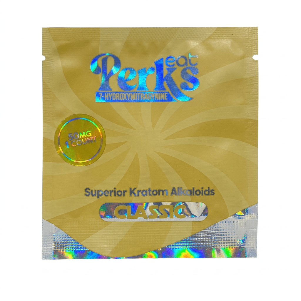 Eat Perks 7-OH Tablets, 50mg, 1-count pack, in a blister-pack box — package shown on a white background