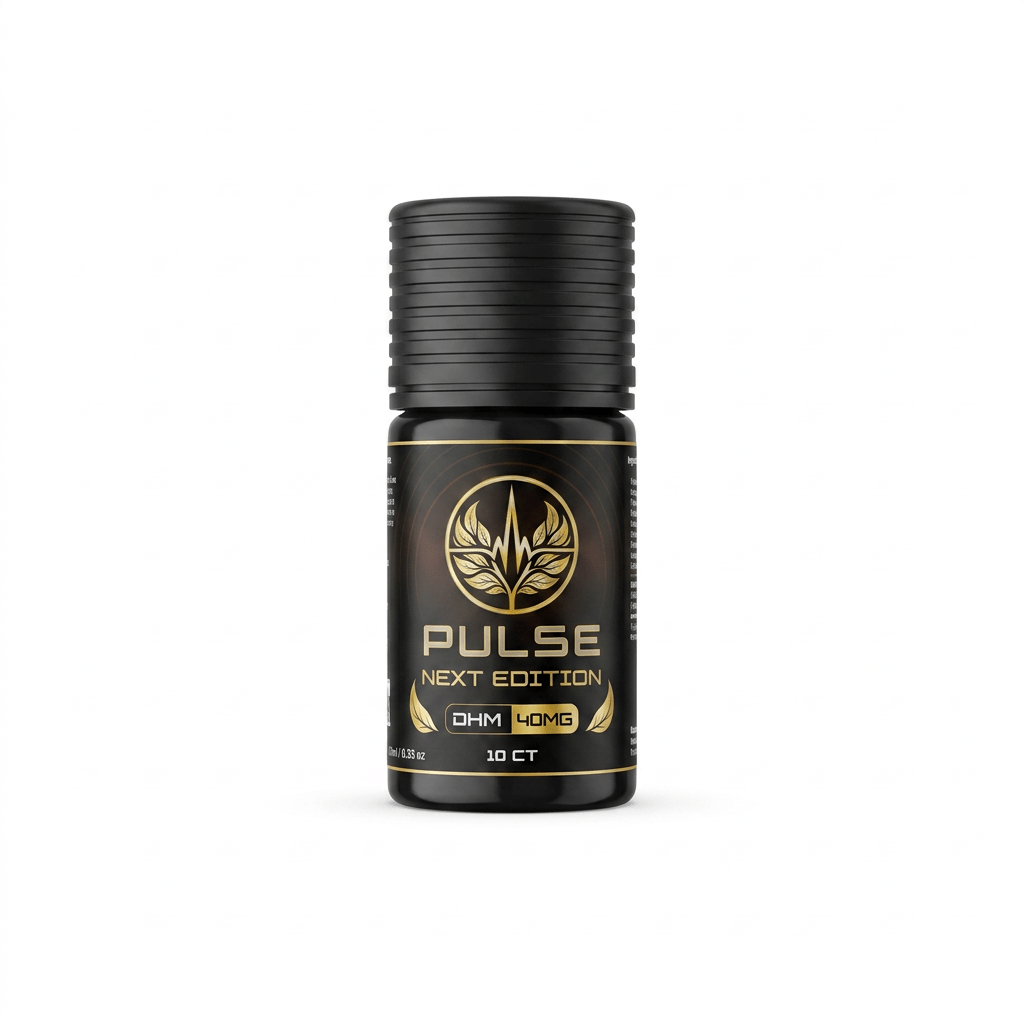 Pulse Next Edition DHM Tablets, 400mg, 10-count pack, in a blister-pack box