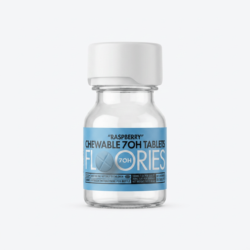 Floories 7-OH Tablets, 2000mg, 20-count pack, in a blister-pack box — front of the retail package