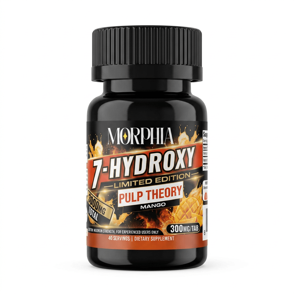 Morphia Limited Edition 7-OH Tablets, 3000mg, 10-count pack, in a blister-pack box — front of the retail package