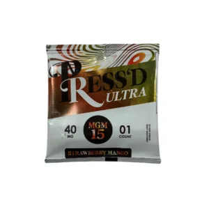 RSD Ultra strawberry mango tablets in a black and white pouch