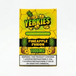 Yerkies 7-OH Tablets, 1000mg, 10-count pack, in a blister-pack box