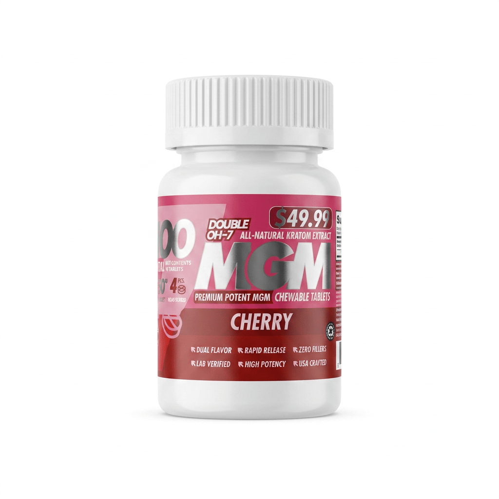 Double OH-7 MGM Tablets, 500mg, 10-count pack, in a blister-pack box — front of the retail package