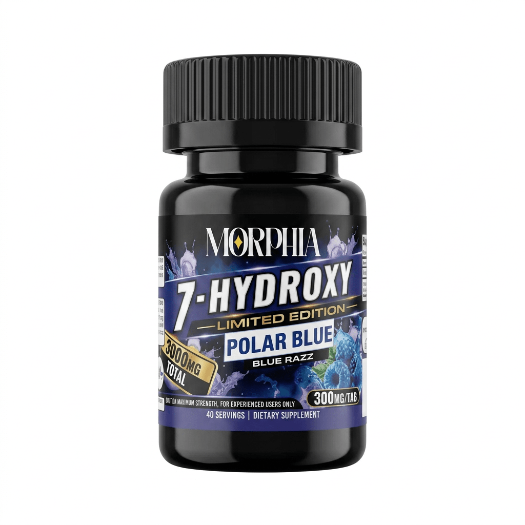 Morphia Limited Edition 7-OH Tablets, 3000mg, 10-count pack, in a blister-pack box