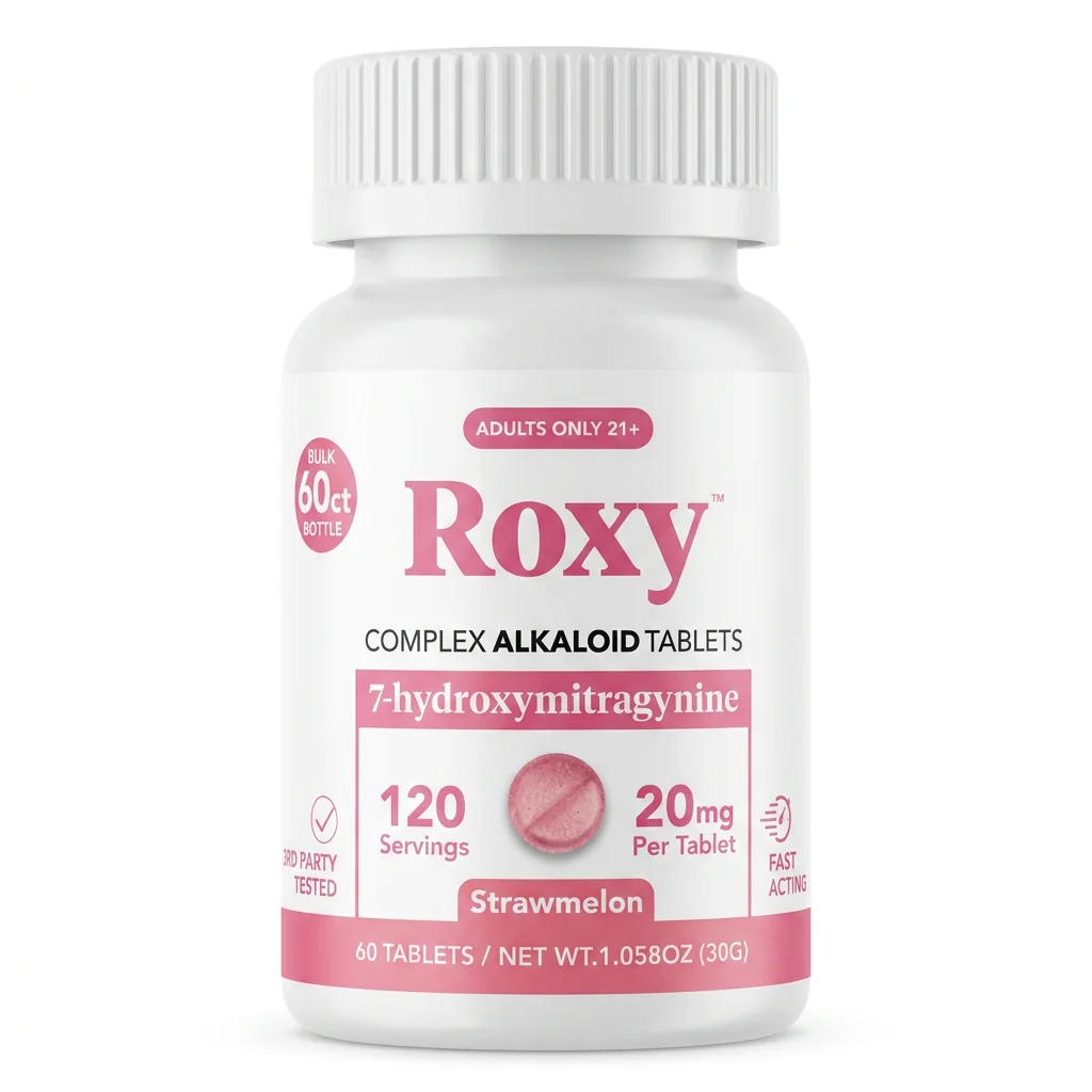 Roxy 7-OH Tablets, 1200mg, 60-count pack, in a blister-pack box — front of the retail package