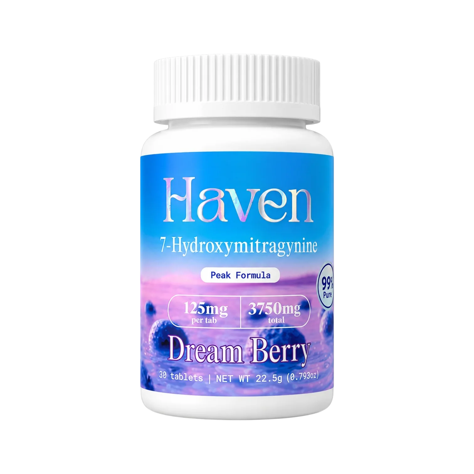 Haven 7-OH Tablets, 3750mg, 30-count pack, in a blister-pack box