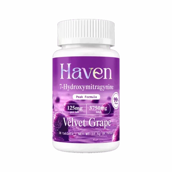 Haven 7-OH Tablets, 3750mg, 30-count pack, in a blister-pack box — package shown on a white background