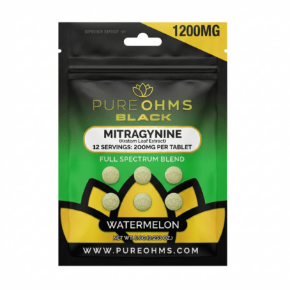 PureOhms Black MIT Tablets (1200mg – 6 Count)