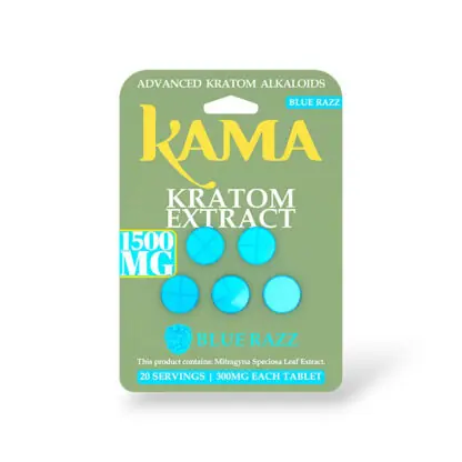 Kama Kratom Extract Tablets (1500mg – 5 Count)