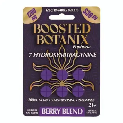 Boosted Botanix Euphoria 7-OH Tablets (1200mg – 6 Count)