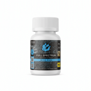 Straight Heat Full Spectrum Kratom Extract Tablets (3000mg - 10 Count) - Blue Razz