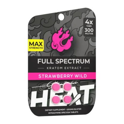 Straight Heat Full Spectrum Kratom Extract Tablets (1200mg – 4 Count)