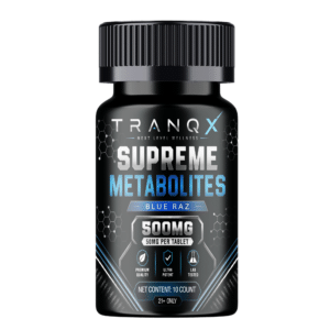 TRANQX Supreme Metabolites MIT-9 Tablets (500mg - 10 Count) - Blue Raz