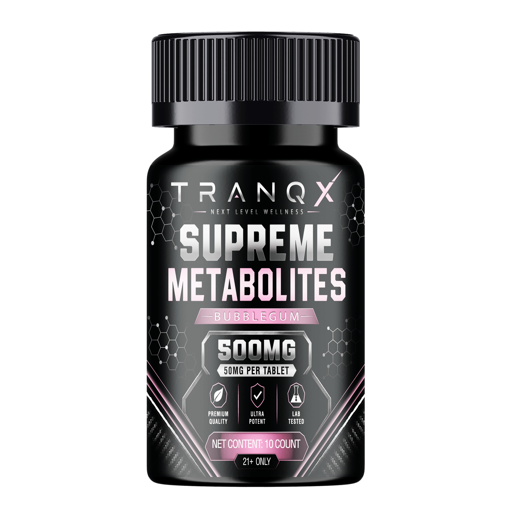 TRANQX Supreme Metabolites MIT-9 Tablets (500mg - 10 Count) - Bubblegum