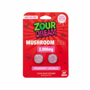 Zour Dream Mushroom Tablets (2000mg - 2 Count) - Strawberry Lemonade