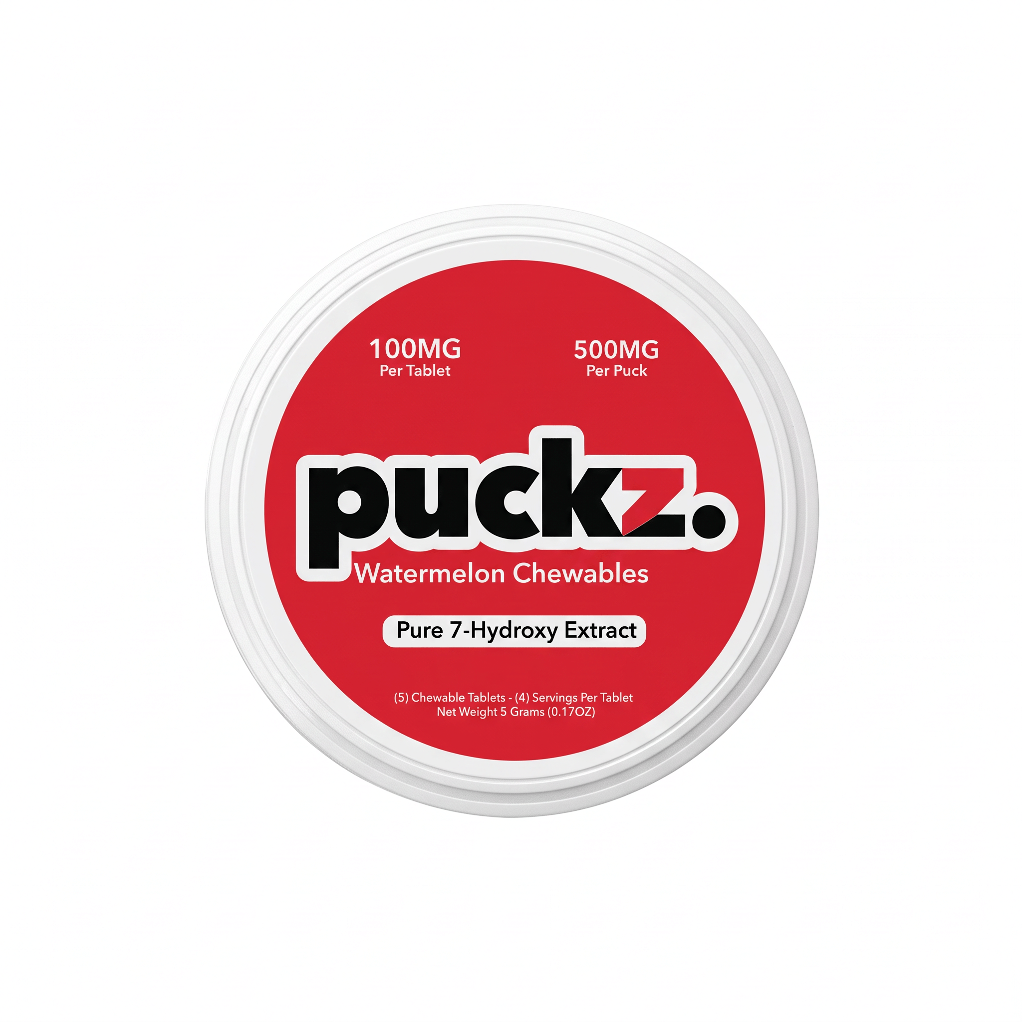 puckz. 7-OH Tablets (500mg - 5 Count) - Watermelon
