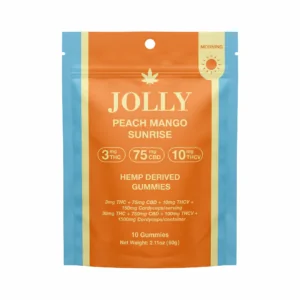 Jolly Peach Mango Sunrise Morning Gummies (10 Count) - Peach Mango Sunrise