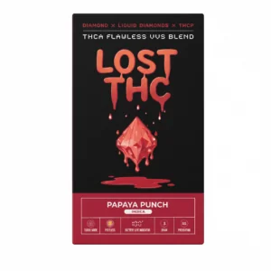 Lost THC THC-A + THC-P Flawless VVS Diamond Disposable (3000mg) - Indica ~ Papaya Punch