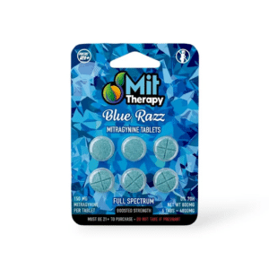 MIT Therapy Full Spectrum Mitragynine Tablets (900mg - 6 Count) - Blue Razz