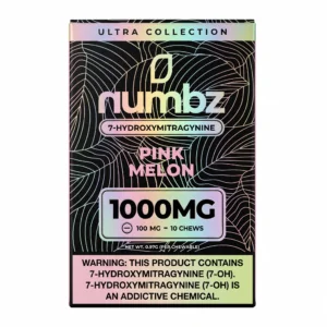 Numbz 7-OH Tablets (1000mg - 10 Count) - Pink Melon