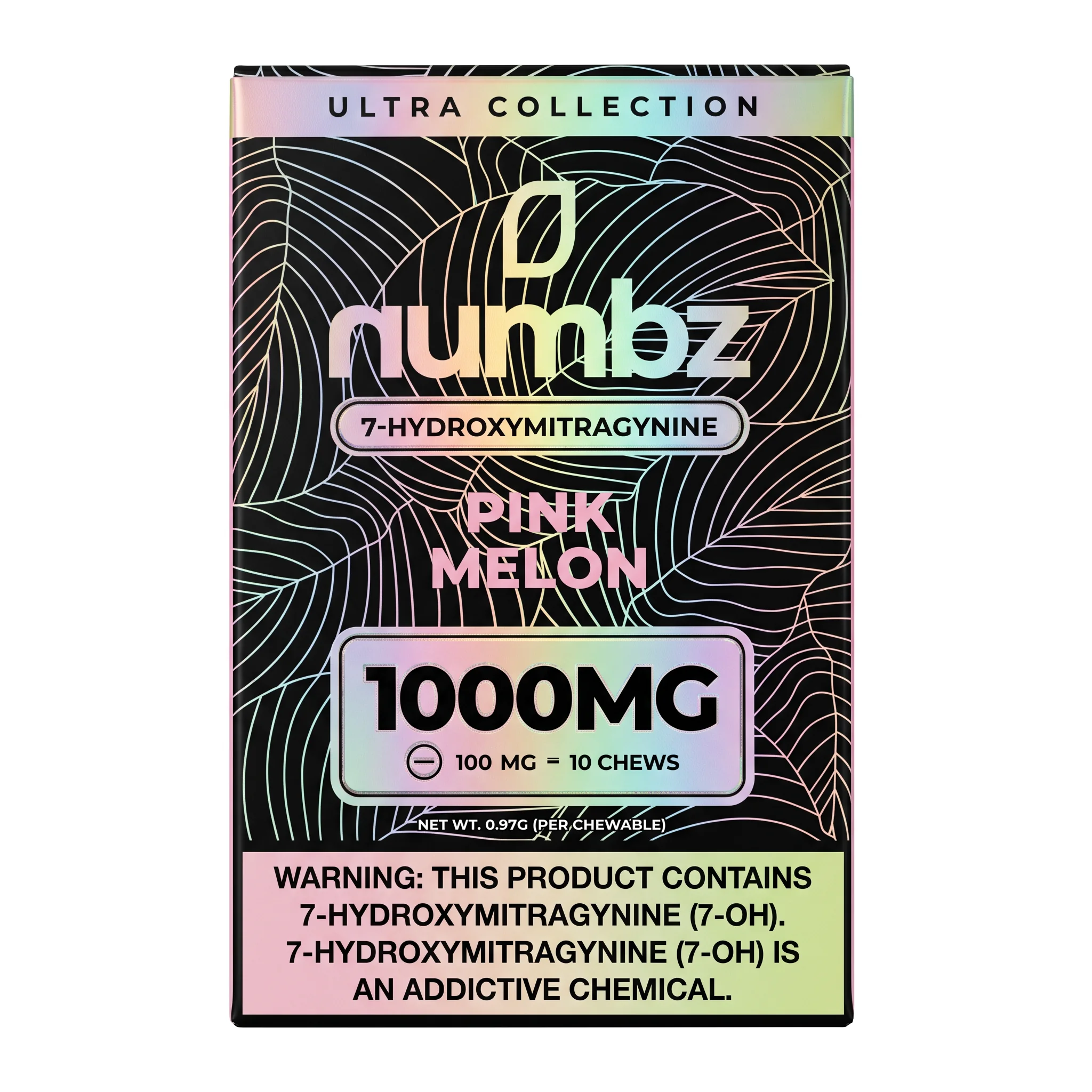 Numbz 7-OH Tablets (1000mg - 10 Count) - Pink Melon