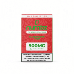 Numbz 7-OH Tablets (500mg - 10 Count) - Watermelon Rush