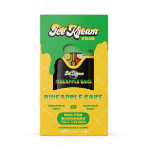 Ice Kream Trio THC-A + Live Resin Disposable Vape (3500mg) - Pineapple Cake - Pineapple Whip (Hybrid) + Birthday Cake (Hybrid)
