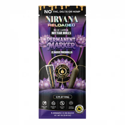 Nirvana Reloaded Blue Lotus Nectar Rolls Pre-Rolls (5000mg – 2 Count)