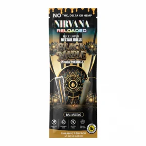 Nirvana Reloaded Blue Lotus Nectar Rolls Pre-Rolls (5000mg - 2 Count) - Balancing ~ Black Maple
