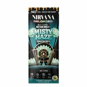 Nirvana Reloaded Blue Lotus Nectar Rolls Pre-Rolls (5000mg - 2 Count) - Relaxing ~ Misty Haze