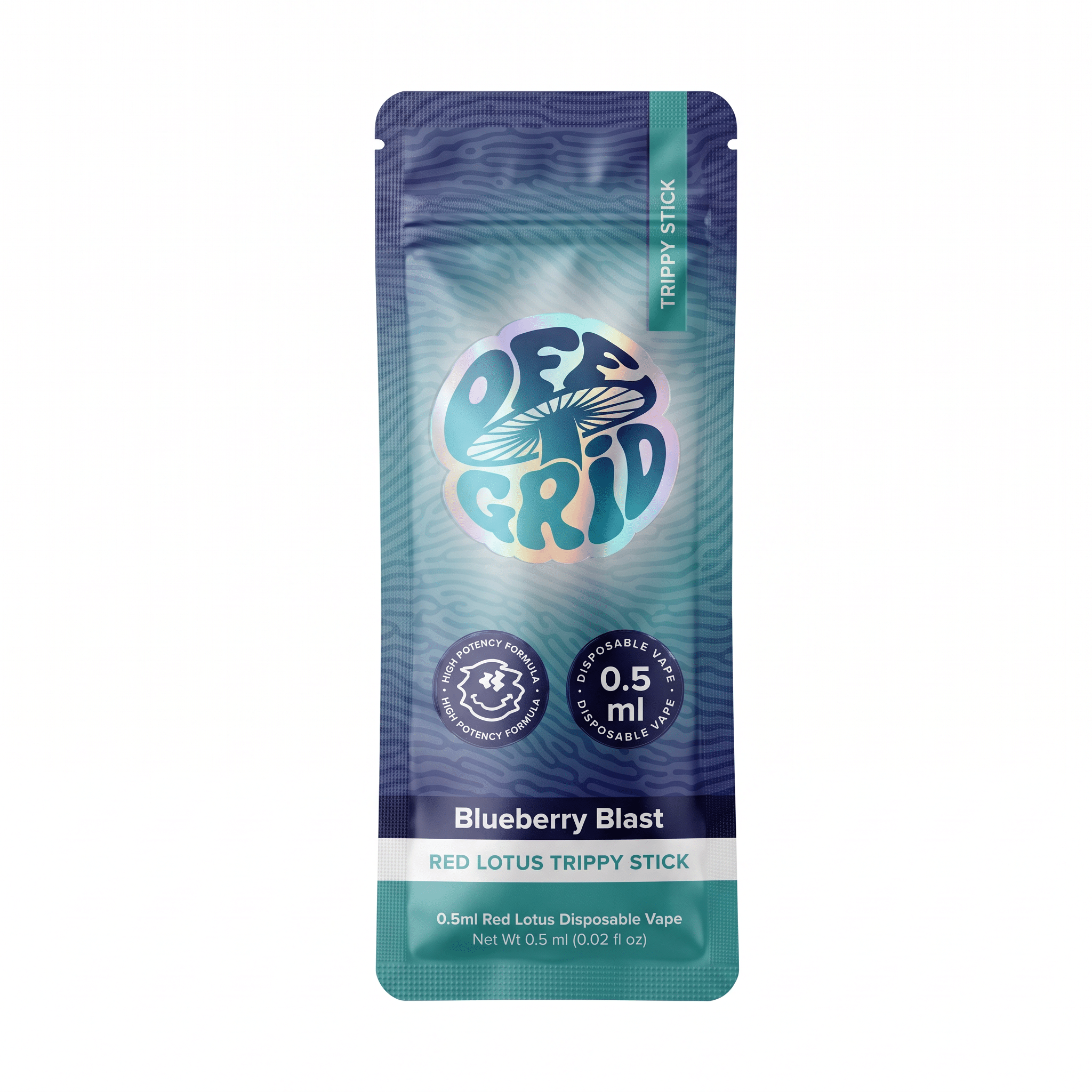 Off Grid Shrooms Red Lotus Trippy Stick Disposable (0.5ml) - Blueberry Blast